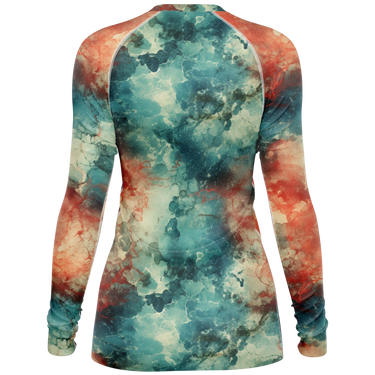 Chokefish™ Long Sleeve Rashguard Acid-Wash Woman's Shirt-004